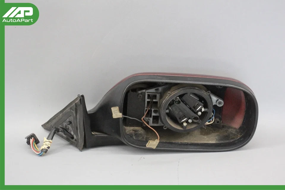 ✅ 98-03 Espejo retrovisor lateral derecho Jaguar XJ8 XJR VDP X308 Borgoña OEM Foto 1 de 4