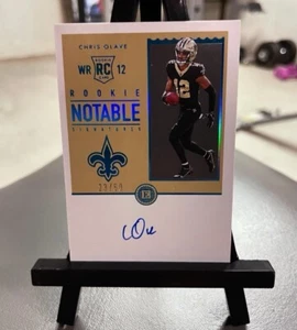 Chris Olave 2022 Panini Encased Rookie Notable Signatures SP /50 - Bild 1 von 2