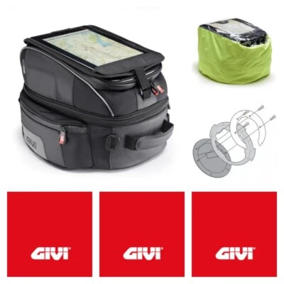 Givi XS306 XSTREAM 25 Litre Motorcycle Tank Bag & MV Agusta Tank Ring - Black - Image 1 of 4