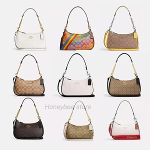 NWT Coach Teri Shoulder Bag In Signature Canvas/ colorblock - Picture 1 of 159
