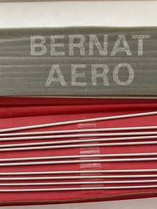 Knitting Needle Set Bernat Aero Zipper CASE Imported England 21 Pieces - Picture 1 of 8