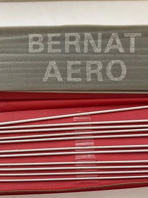 Juego de agujas de tejer Bernat Aero cremallera estuche importado Inglaterra 21 piezas Foto 1 de 4