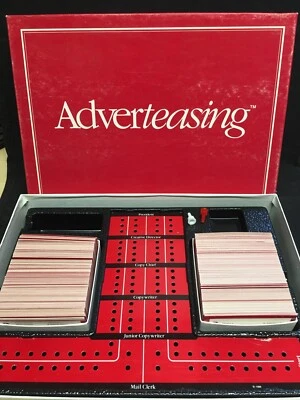 Vntg 1988 Adverteasing Board Game~The Game Of Slogans, Commercials & Jingles New - Image 1 of 4