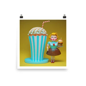 Fast Food Dolly - Art Poster - Picture 1 of 6