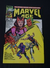 MARVEL AGE #29 1985 Squadron Supreme Scarlet Witch 1st Appearance of Longshot!