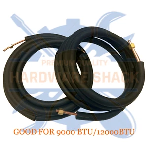 1/4" x 3/8" Copper Line Set for Ductless Mini Split Air Conditioner ALL LENGTHS - Picture 1 of 3