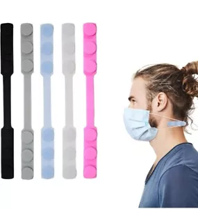 5Pcs Adjustable Mask Extender Anti Slip Mask Ear Saver Strap Hook Mask Extender - Picture 1 of 5