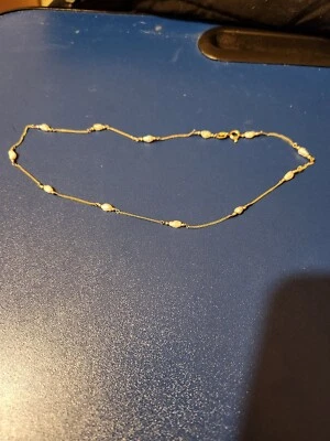 Colar de pérolas de ouro amarelo 18K 3,2 g - Imagem 1 de 3