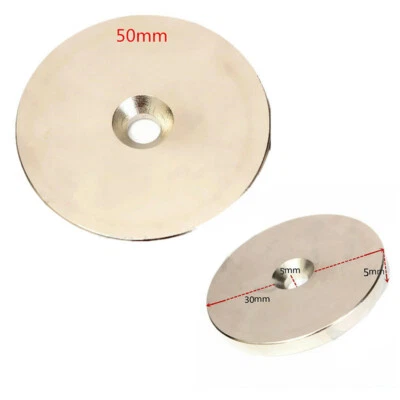 1pc N52 Super Strong Round Magnets 30mm/50mm x 5mm Disc Rare Earth Neodymium