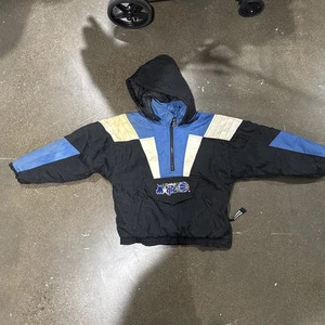 VTG Starter Jacket Size S Youth Orlando Magic NBA Hooded Pullover 1/4 Zip READ - Picture 1 of 13