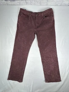 Levis 541 Jeans Herren 40 X 28 Athletic Taper Maroon Acid Wash Denim Top Zustand - Bild 1 von 14