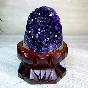 1.25kg Natural amethyst mineral specimen Reiki Quartz Crystal decor healing gift - Bild 1 von 6
