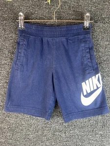 Nike Shorts Boy   Blue Club Fleece French Terry Swoosh Sweat Short Size S (5) - Picture 1 of 5