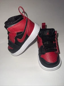 Nike Air Jordan 1 AJ1 Mid Banned 640735-074 Lifestyle Kleinkinder Baby Größe 3C - Bild 1 von 12