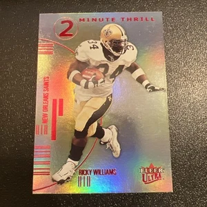 2001 Fleer Ultra 2 Minute Thrill Ricky Williams #8TT - Picture 1 of 3