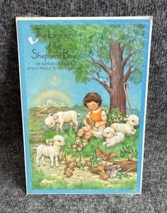 The Legend Of The Shepherd Boy Advent Calendar With Puzzle Vintage Hallmark - Picture 1 of 6