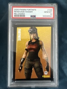 Renegade Raider 2020 Panini Fortnite Reloaded Rare #138 PSA 10 - Picture 1 of 2