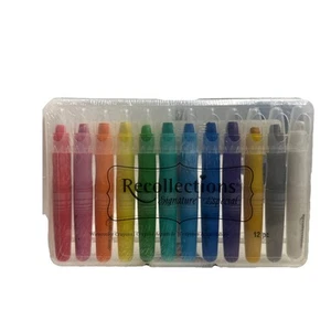 RECOLLECTIONS, SIGNATURE ESPECIAL WATERCOLOR CRAYONS 12 PIECES - Picture 1 of 2