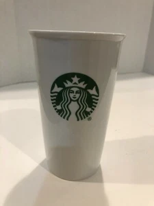 Starbucks Logo 10 oz. Becher Keramik Porzellan weiß, gebraucht sauber - Bild 1 von 7