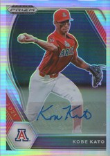 2021 Panini Prizm Draft Picks Base Autographs Silver #PDP217 Kobe Kato Auto