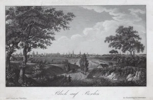 Berlin. Blick auf... Originaler Stahlstich, Kunstverlag 1843 selten - Picture 1 of 2