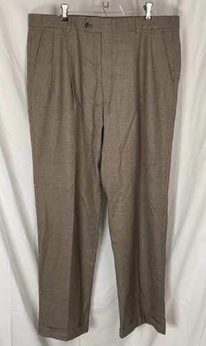 Pantalone uomo Burberry vintage 36x33 pied de poule lana made in USA