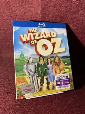 THE WIZARD OF OZ Blu-Ray 2013 W/ Slipcover 75th Anniversary Edition CLEAN - Image 1 of 4