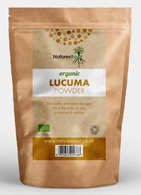 NATURES ROOT Organic Raw Lucuma Powder - SUPERFOOD SWEETENER | NON GMO | LOW GI | GLUTEN FREE
