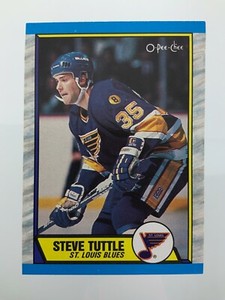 1989-90 Steve Tuttle 157 OPC St. Louis Blues O-Pee-Chee Hockey Card 152Z