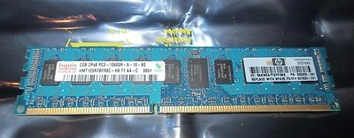 NEW HYNIX 2GB  DDR3 SERVER MEMORY 2RX8 PC3-10600R F/ HP 500202-061, DELL, IBM  - Image 1 of 4
