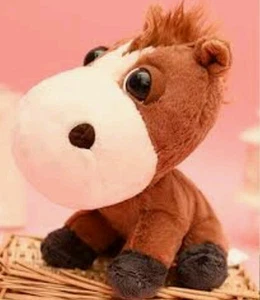 Soft Toy Horse Friends Of Fattoria Snowman Coop 23cm Big Headz Horse Plush Toy - Picture 1 of 1