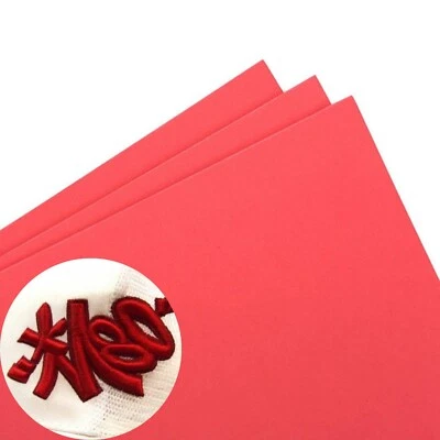15" x 18" x 3mm，100 sheets，Red Color - 3D Embroidery Puff Foam Backing Paper - Image 1 of 4
