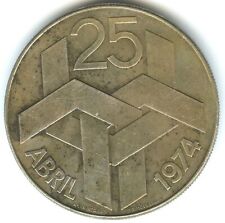 Portugal 250 escudos de plata, 25 de abril de 1974 n°6163