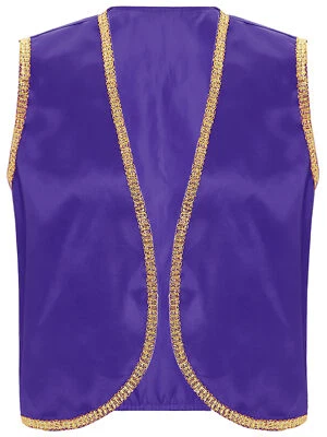 Chaleco chaleco sin mangas mancha príncipe árabe indio disfraz para hombre Foto 1 de 4