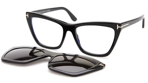 NEW TOM FORD TF5971-B ECO 001 Black Eyeglasses Frame 54-17-140mm B44mm Italy - Picture 1 of 10