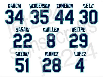 PEGATINA CALCOMANÍA Seattle Mariners 00s Garcia Cameron Sele Suzuki Beltre Sasaki + Foto 1 de 4