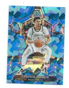 2023/24 Mosaic-Cameron Johnson Blue Cracked ice /125-Brooklyn Nets - Picture 1 of 2