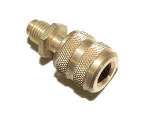2 x REF CYLINDER BRASS ADAPTOR R134A 1/4'' FEMALE TO 5/16'' MALE RF212*2 - Picture 1 of 1