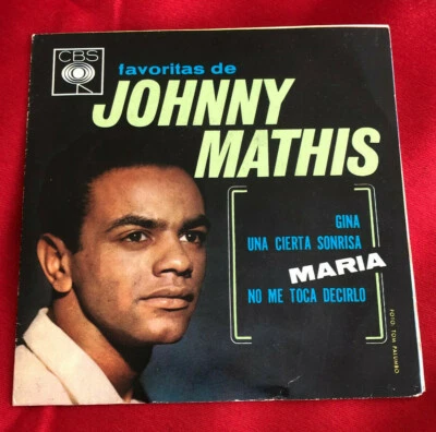 JOHNNY MATHIS favoritas MEXICO 4-TRACK 7" EP p/s cardboard EX/EX RARE - Image 1 of 4