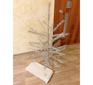 Soviet wood metal Christmas tree - USSR Vintage - Picture 1 of 11