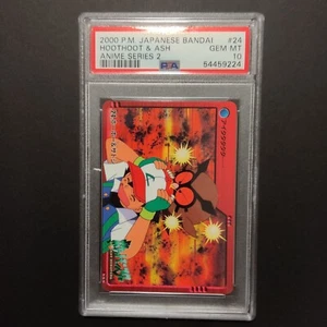 Pokemon Carddass Bandai Anime Collection PSA 10 Hoothoot & Ash #24 Series 2 GS - Bild 1 von 4