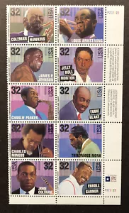 US 2983-2992 Jazz Musicians Right PB of 10 #P222222 NH - FREE SHIPPING! - Picture 1 of 1