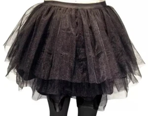Layered Black Petticoat Women's Adult Halloween Costume Small / Medium - Picture 1 of 4