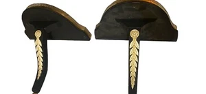 Vintage Pair SYROCO Wall Sconce Shelf Painted Black  WOOD Metal - Picture 1 of 7