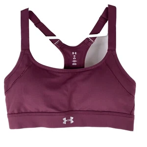 Under Armour Women’s Sports Bra Purple UA Reflect Mid Impact Size Extra Small - Picture 1 of 9
