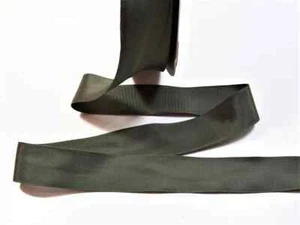 Viskose Baumwolle olivgrün Ripsband 1 1/16" breit x 3 Yards B5 - Bild 1 von 5