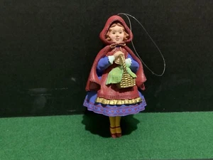 Dept 56 Mother Goose Ornaments (Collectible made In 1976) Little Red Riding Hood - Picture 1 of 2