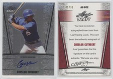 2011 Leaf Metal Draft Silver Prismatic /99 Cheslor Cuthbert #AU-CC2 Auto