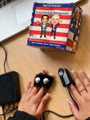 Lie Detector Test Home Polygraph Machine Truth Dare Fun Game for Adults Couples - Image 1 of 4