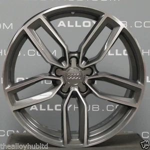 AUDI S3 / RS3 / A3 GENUINO 8V POLACO / GRIS RADIOS LLANTA DE ALEACIÓN SIMPLE / DE REPUESTO DE 19 "PULGADAS X1 - Imagen 1 de 4